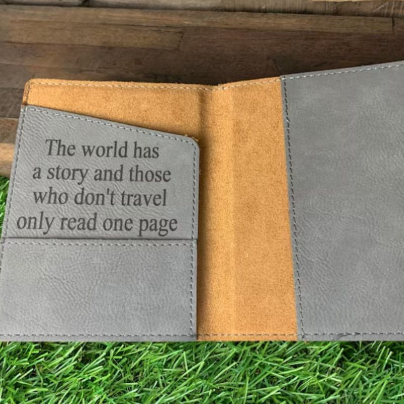 Personalized Engraved Passport Cover