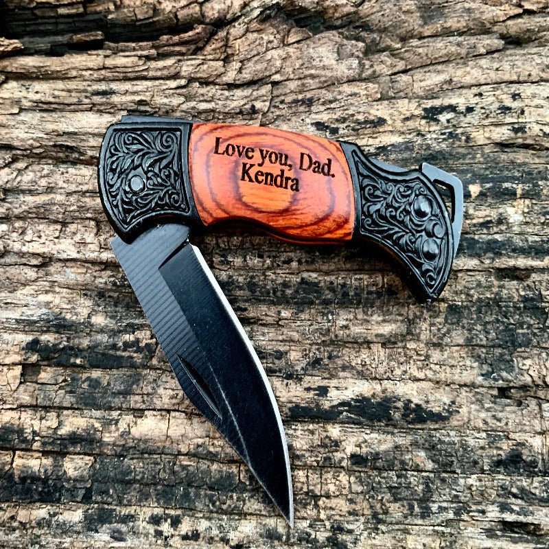 Personalized Engraved Pocket Knife For Groomsmen