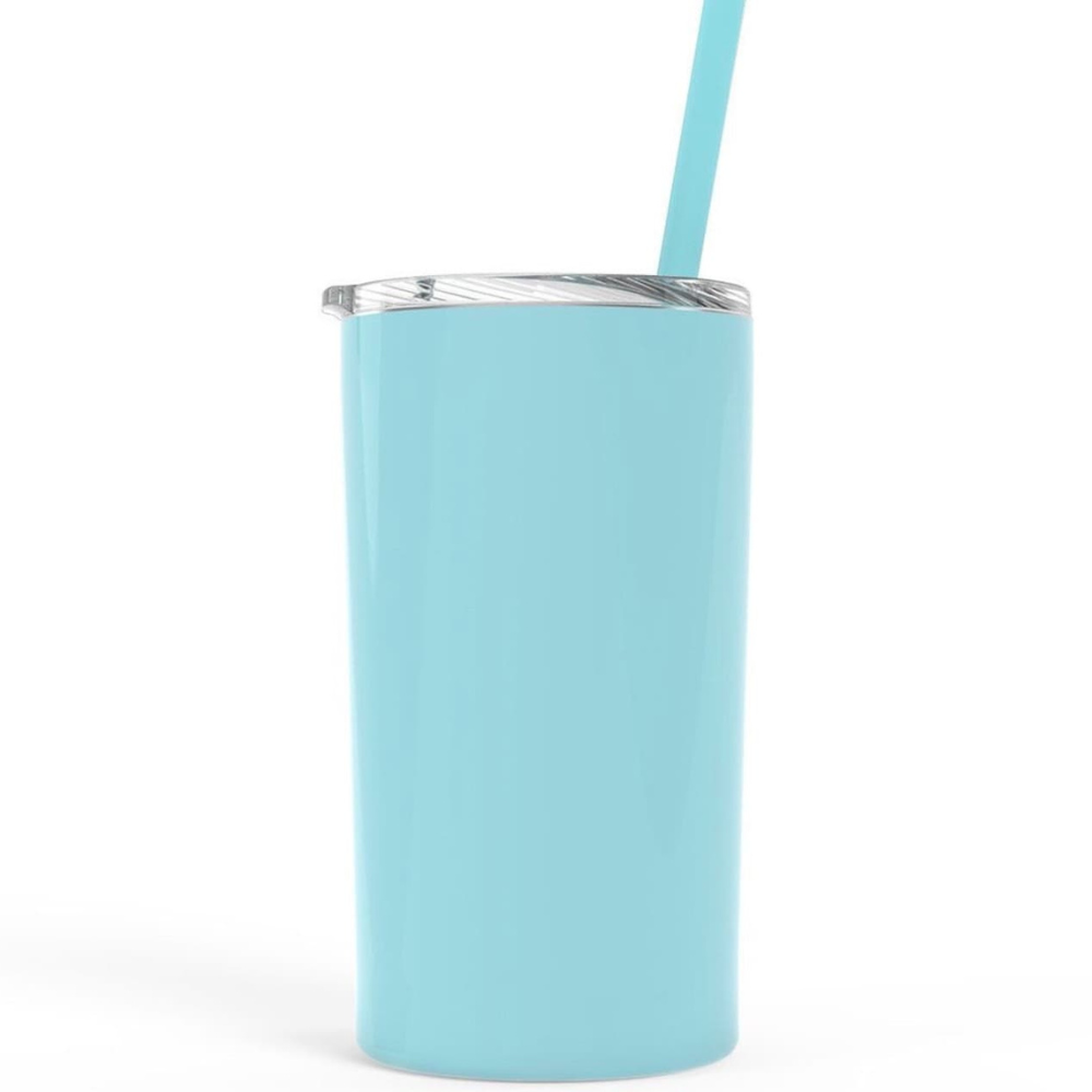 Personalized Engraved Tumbler With Straw