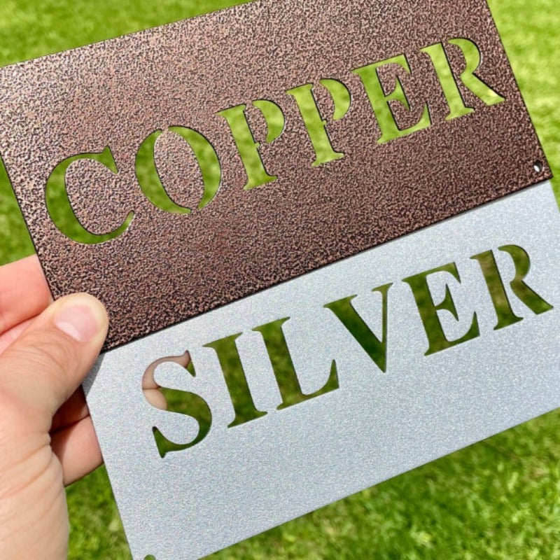 Personalized Metal Family Name Sign