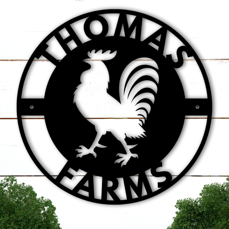 Personalized Farm Metal Sign