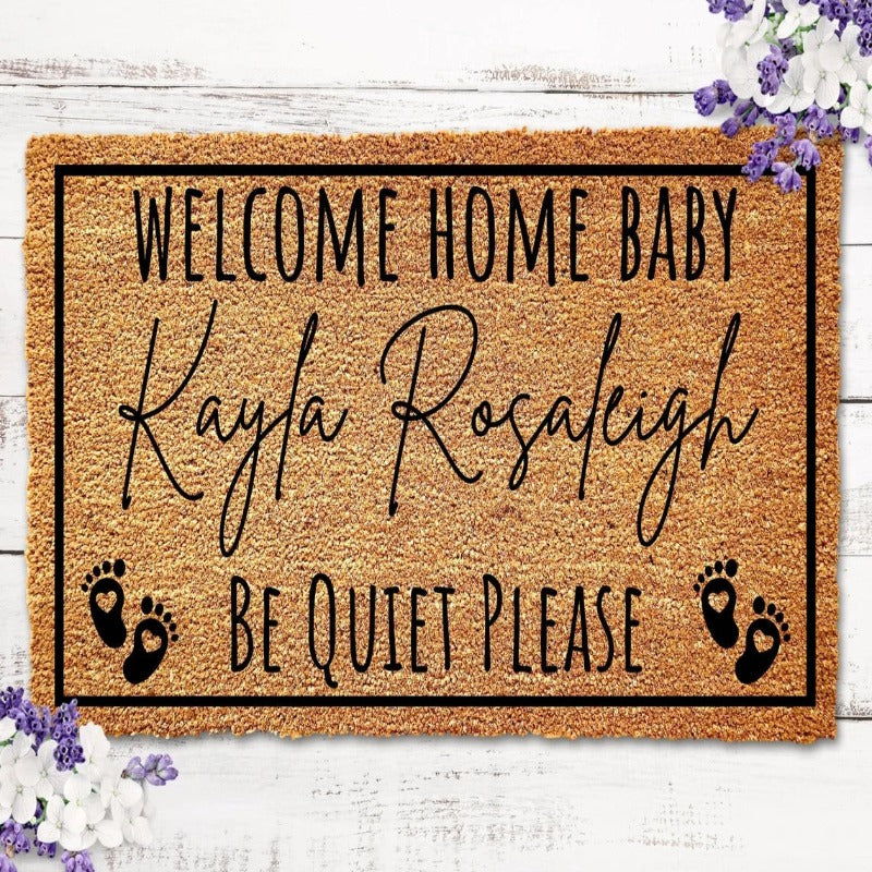 Personalized Funny Baby Sleeping Doormat