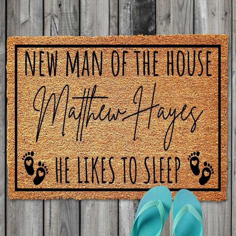 Personalized Funny Baby Sleeping Doormat