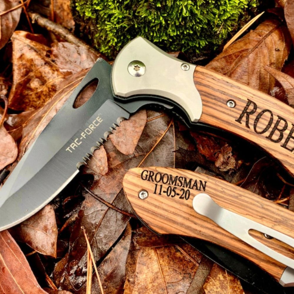 Personalized Groomsmen Gift Pocket Knife