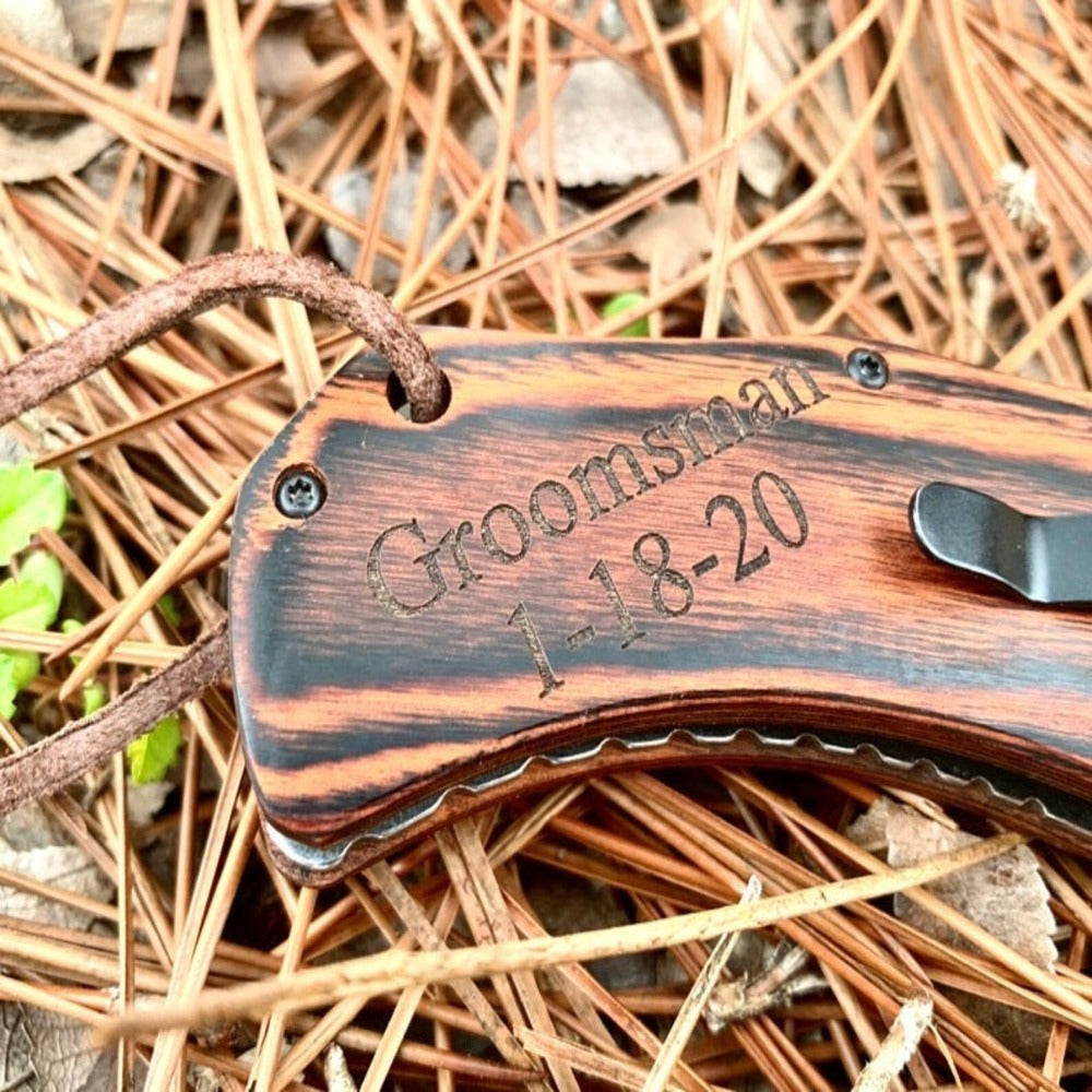 Personalized Laser Engraved Pocket Knife