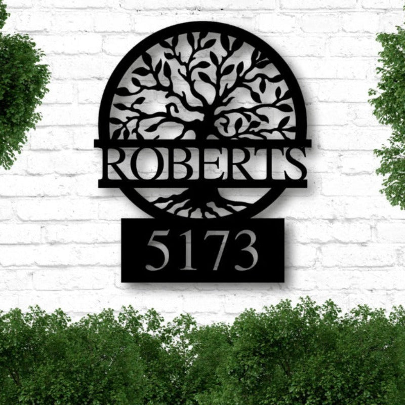 Personalized Laser Tree Signs