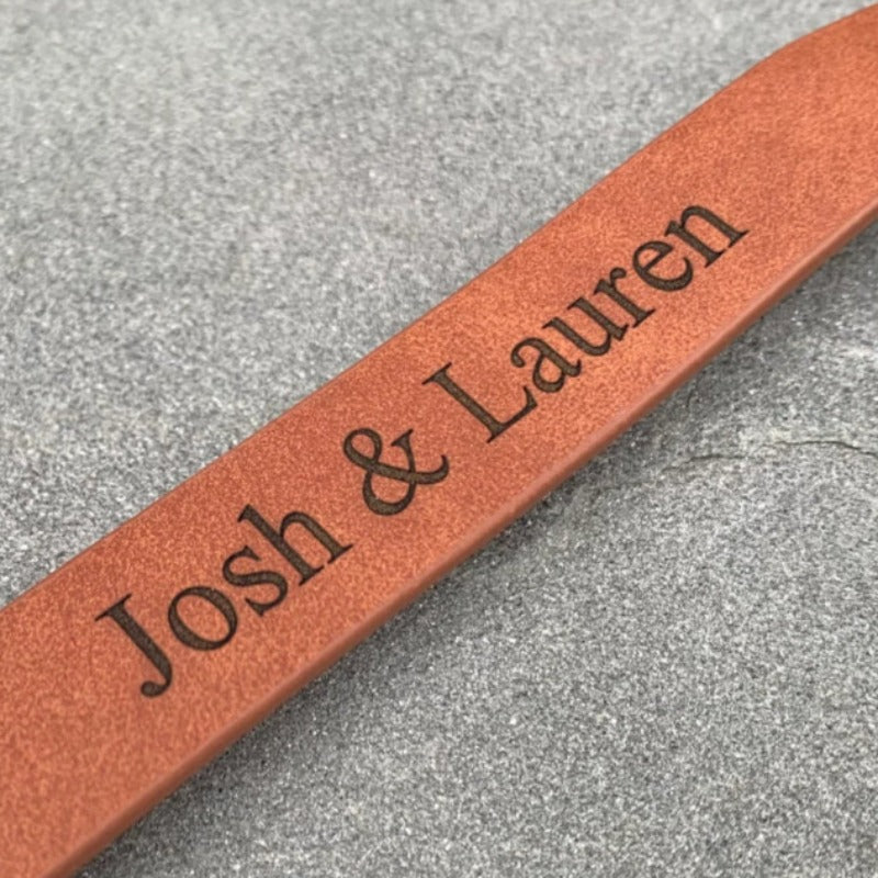 Personalized Leather Bracelet