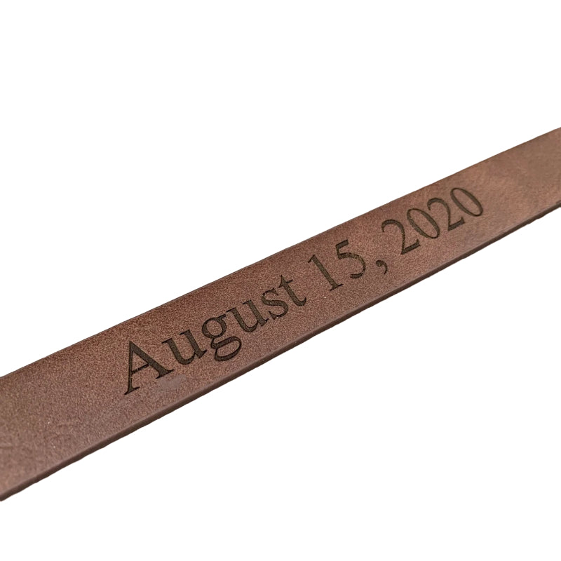 Personalized Leather Bracelet