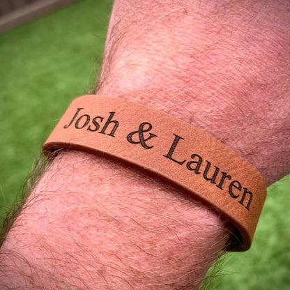 Personalized Leather Bracelet