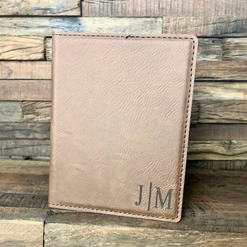 Personalized Leather Engraved Passport Cover