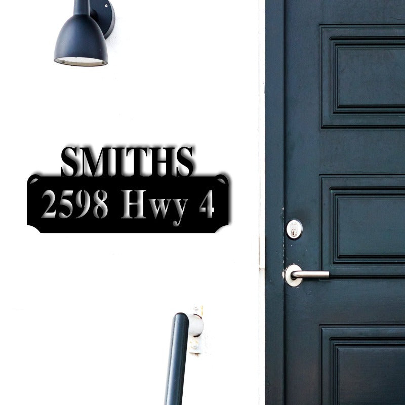 Personalized Metal Address Plate For House