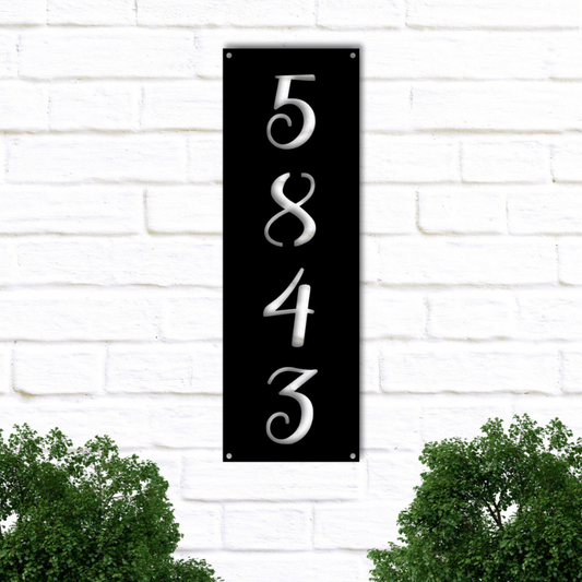 Personalized Metal Address Sign