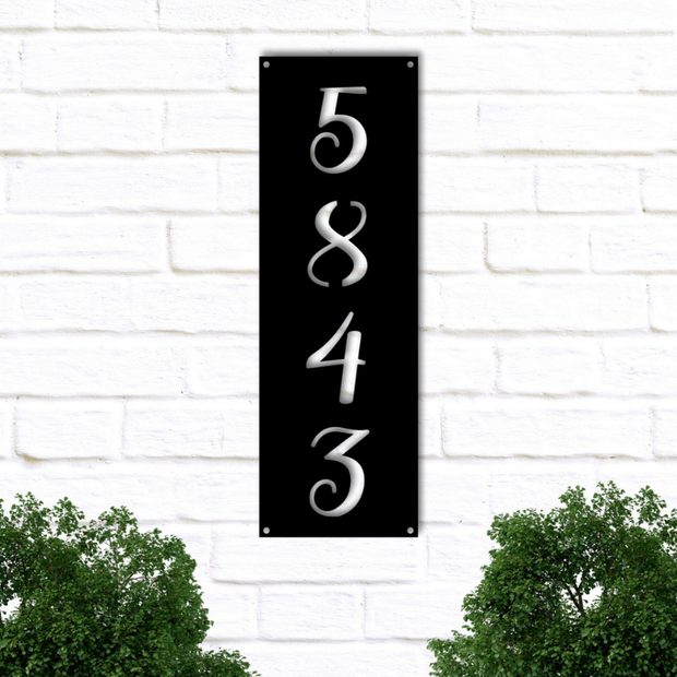 Personalized Metal Address Sign