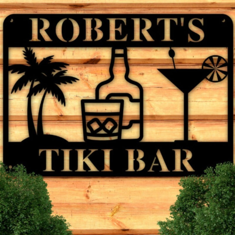 Personalized Metal Bar Sign