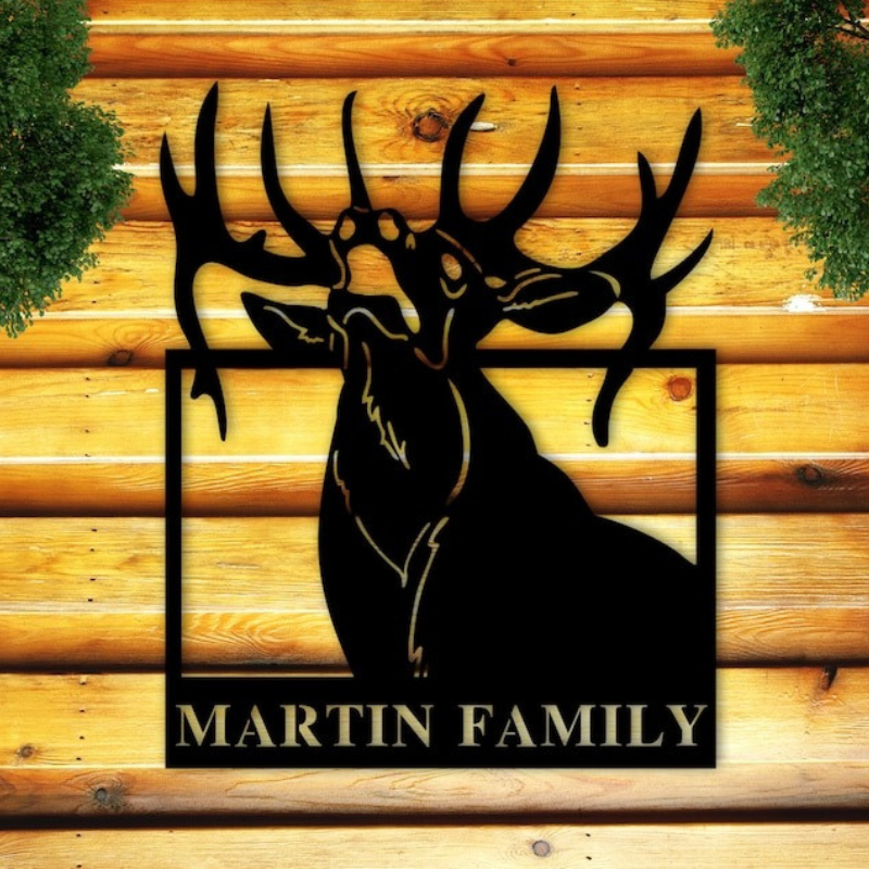 Personalized Metal Cabin Sign