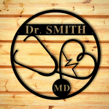 Custom Metal Round Nurse Sign