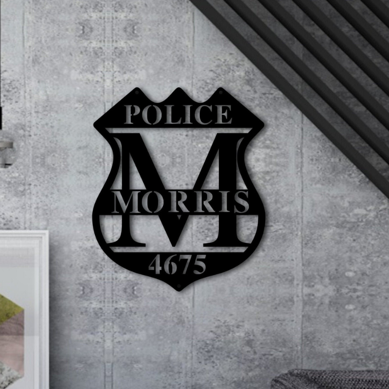 Personalized Police Officer Decor