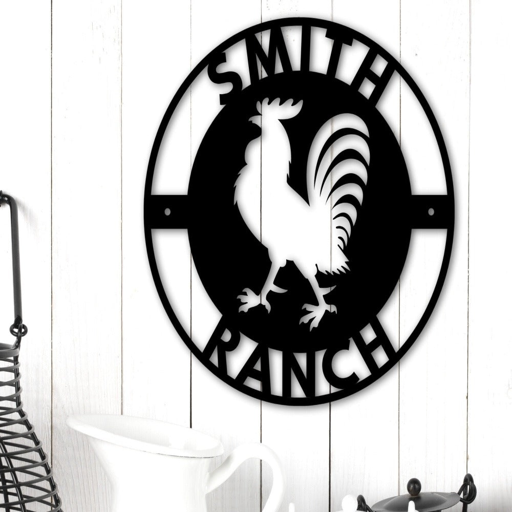 Personalized Ranch Metal Sign