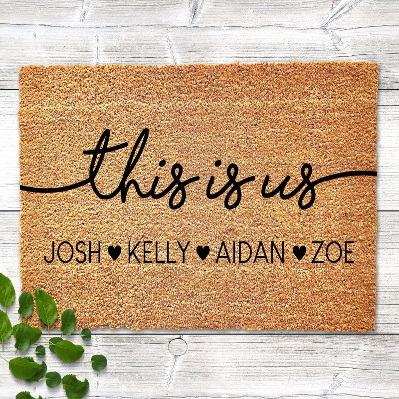 Personalized This Is Us Doormat Print Doormat