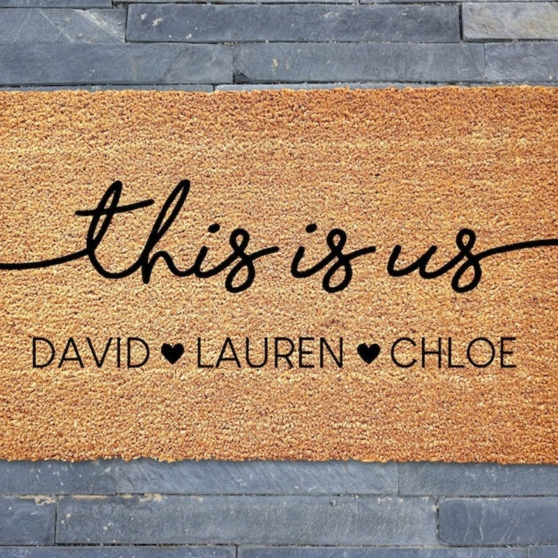 Personalized This Is Us Doormat Print Doormat