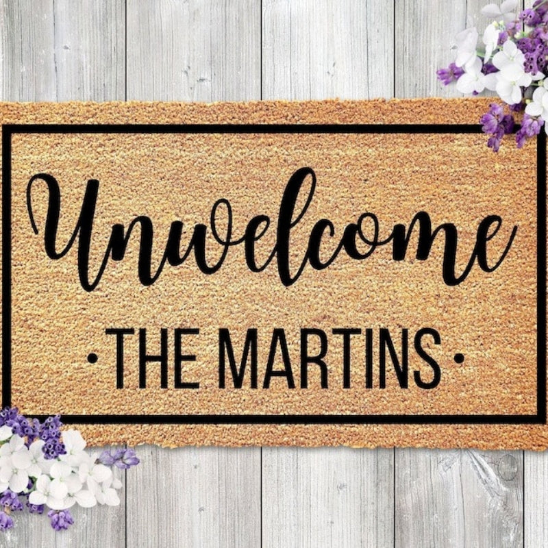 Personalized Funny Print Doormats