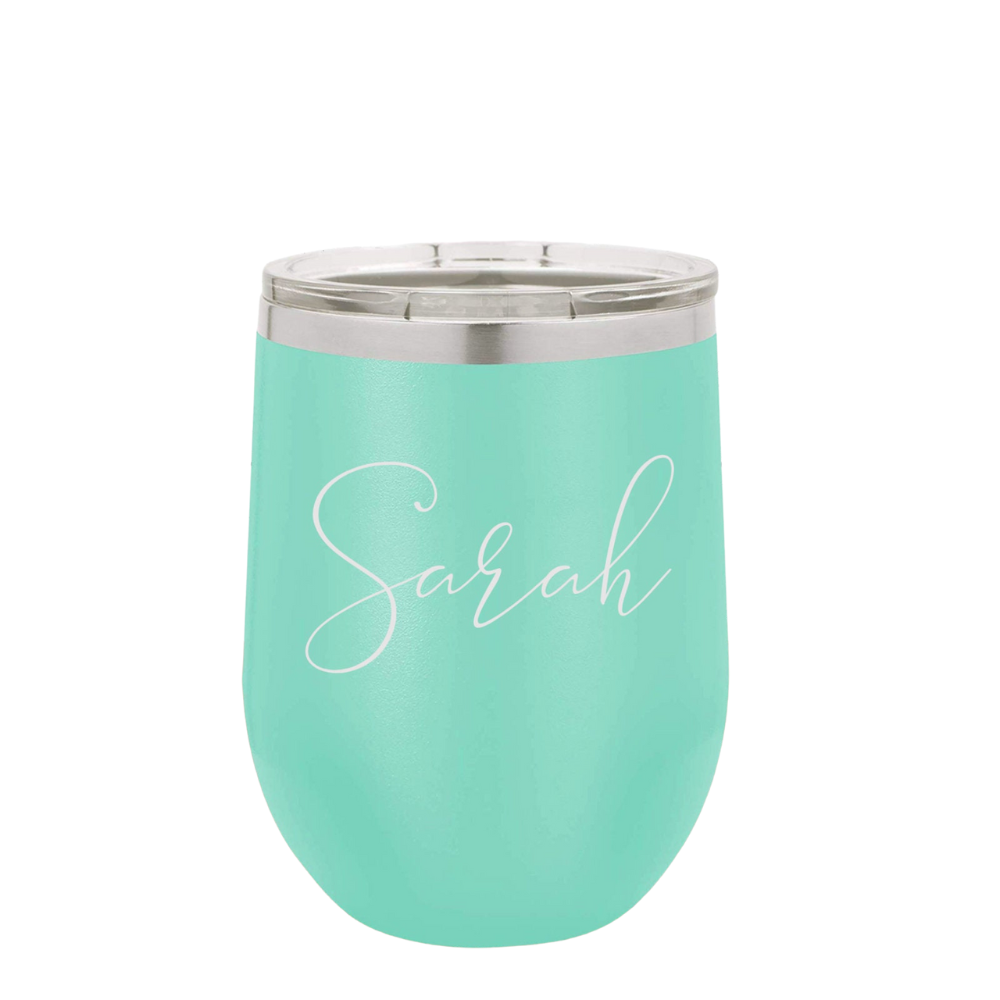 Personalized Wine Tumbler With Lid