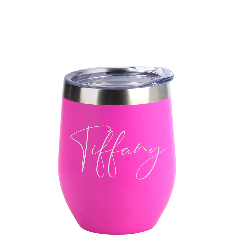 Personalized Wine Tumbler With Lid