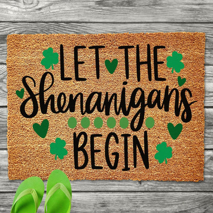 Shamrock Shenanigans Print Doormat