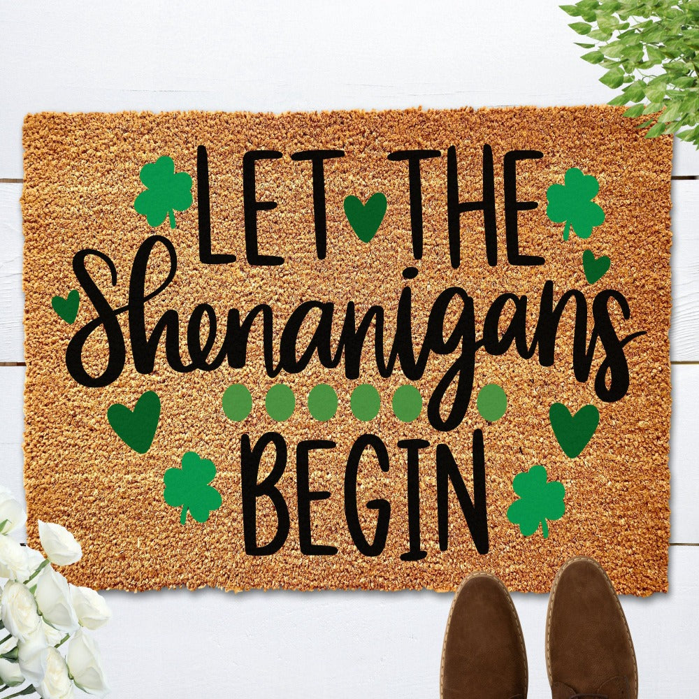 Shamrock Shenanigans Print Doormat