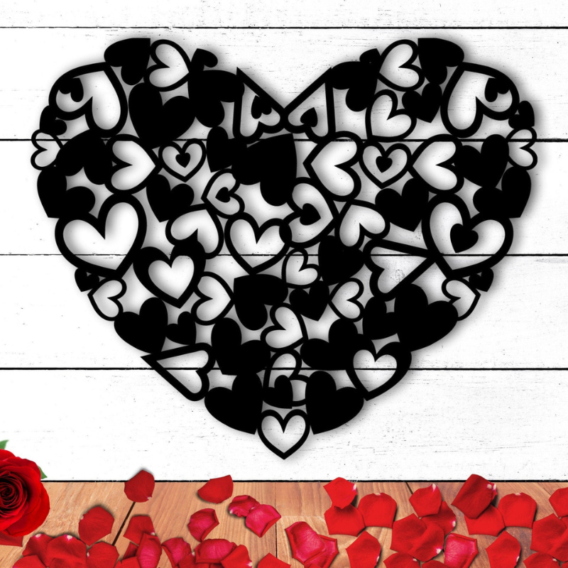 Valentines Day Metal Sign Wall Decor