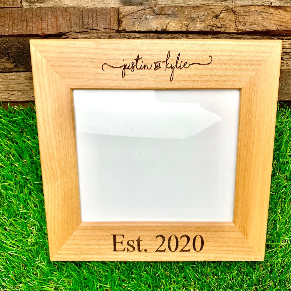 Engraved Wooden Picture Frames
