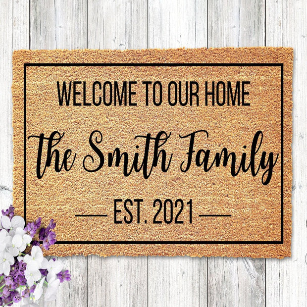 Welcome Home Customized Cozy Doormat