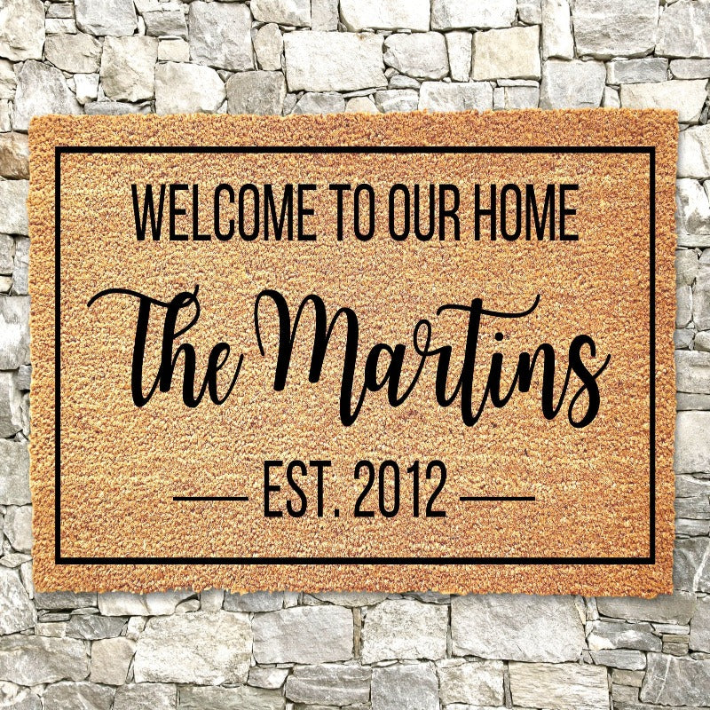 Welcome Home Customized Cozy Doormat