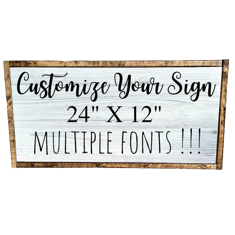 Custom Wood Wall Decor Sign