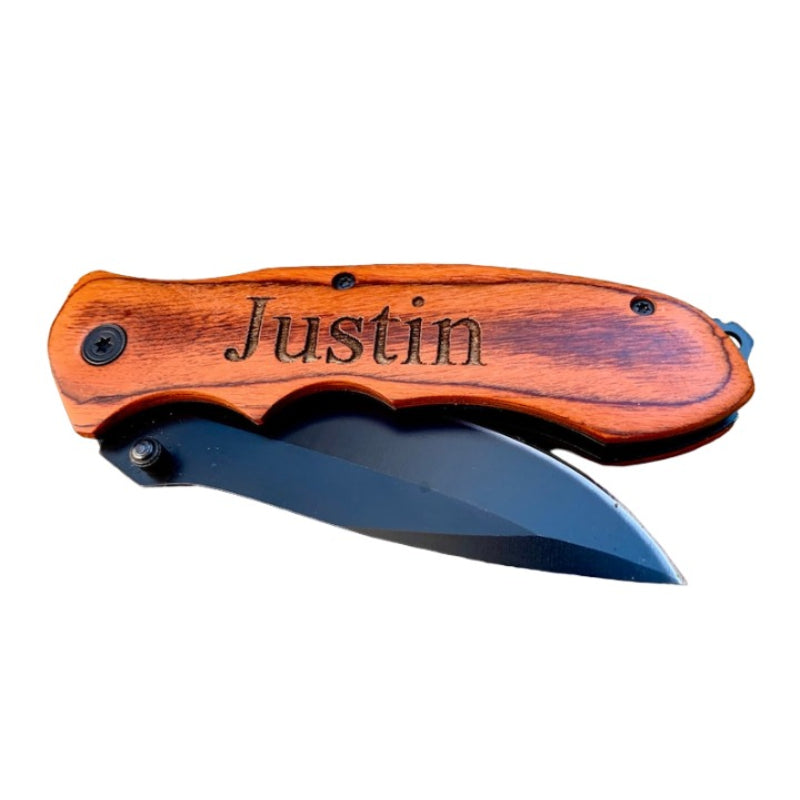 Engraved Pocket Knife For Groomsman