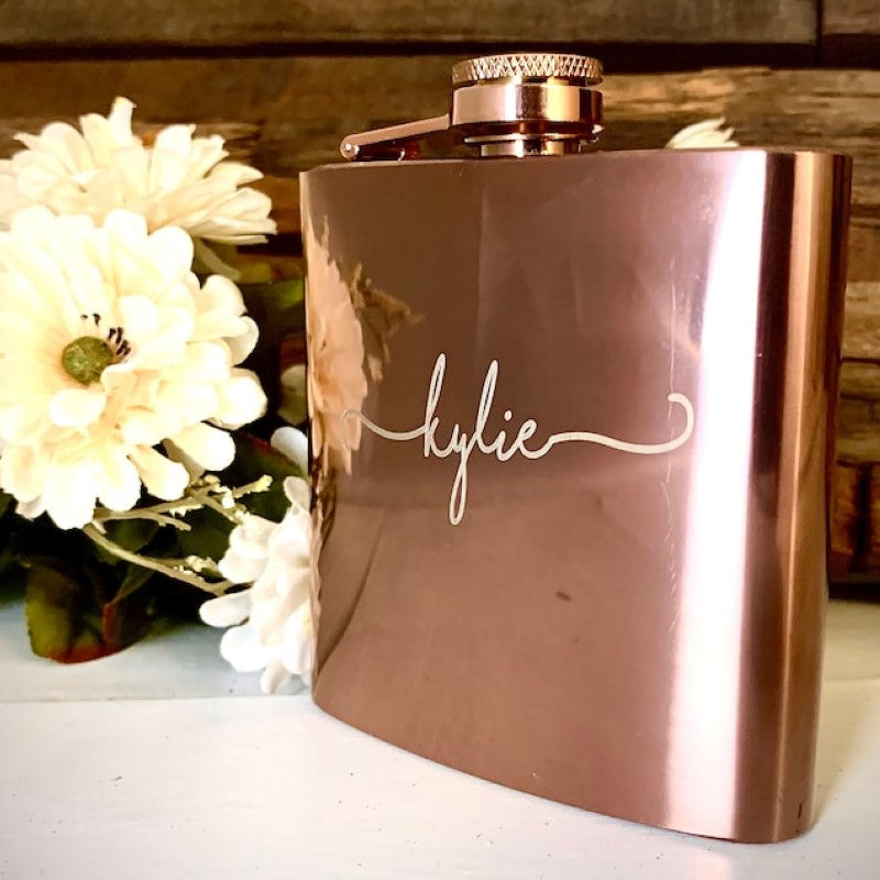 Personalized Name Flask