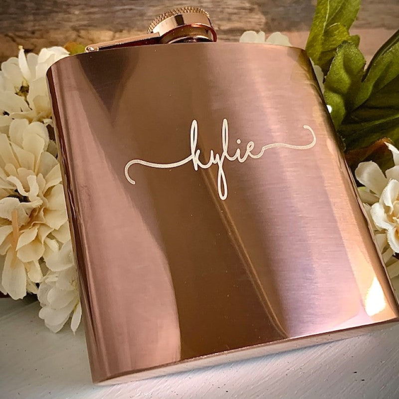 Personalized Name Flask
