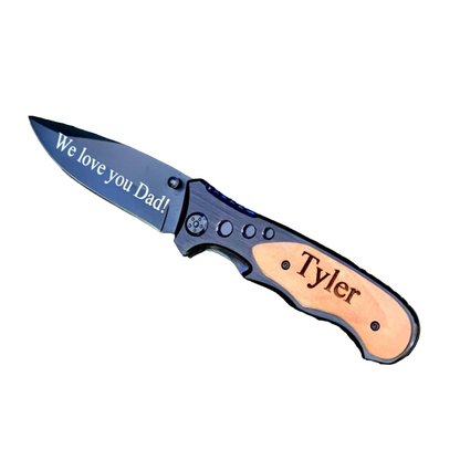 Laser Engraving Pocket Knife Gift