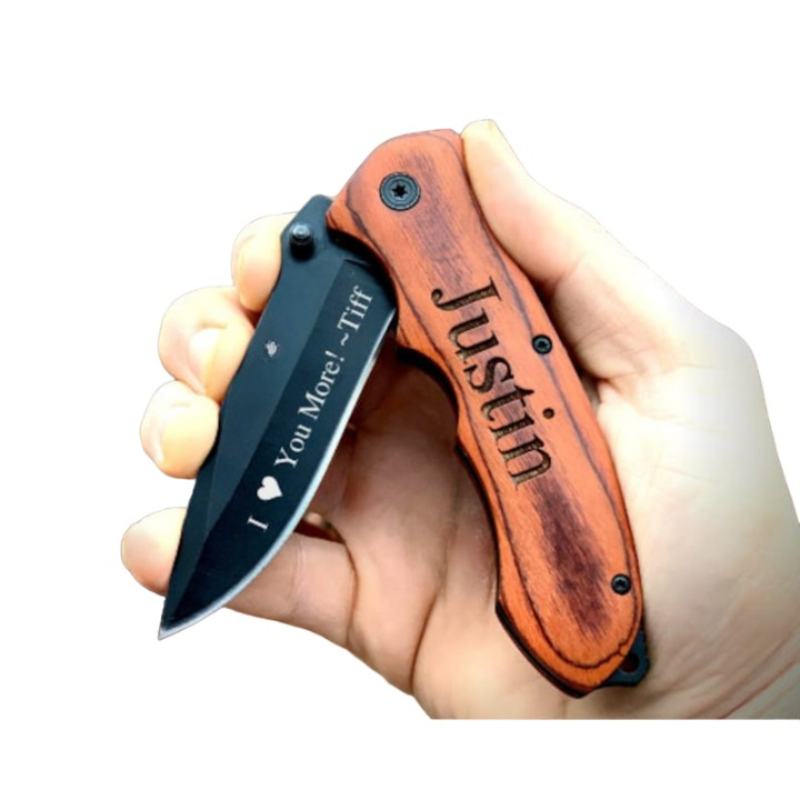 Laser Engraving Pocket Knife Gift
