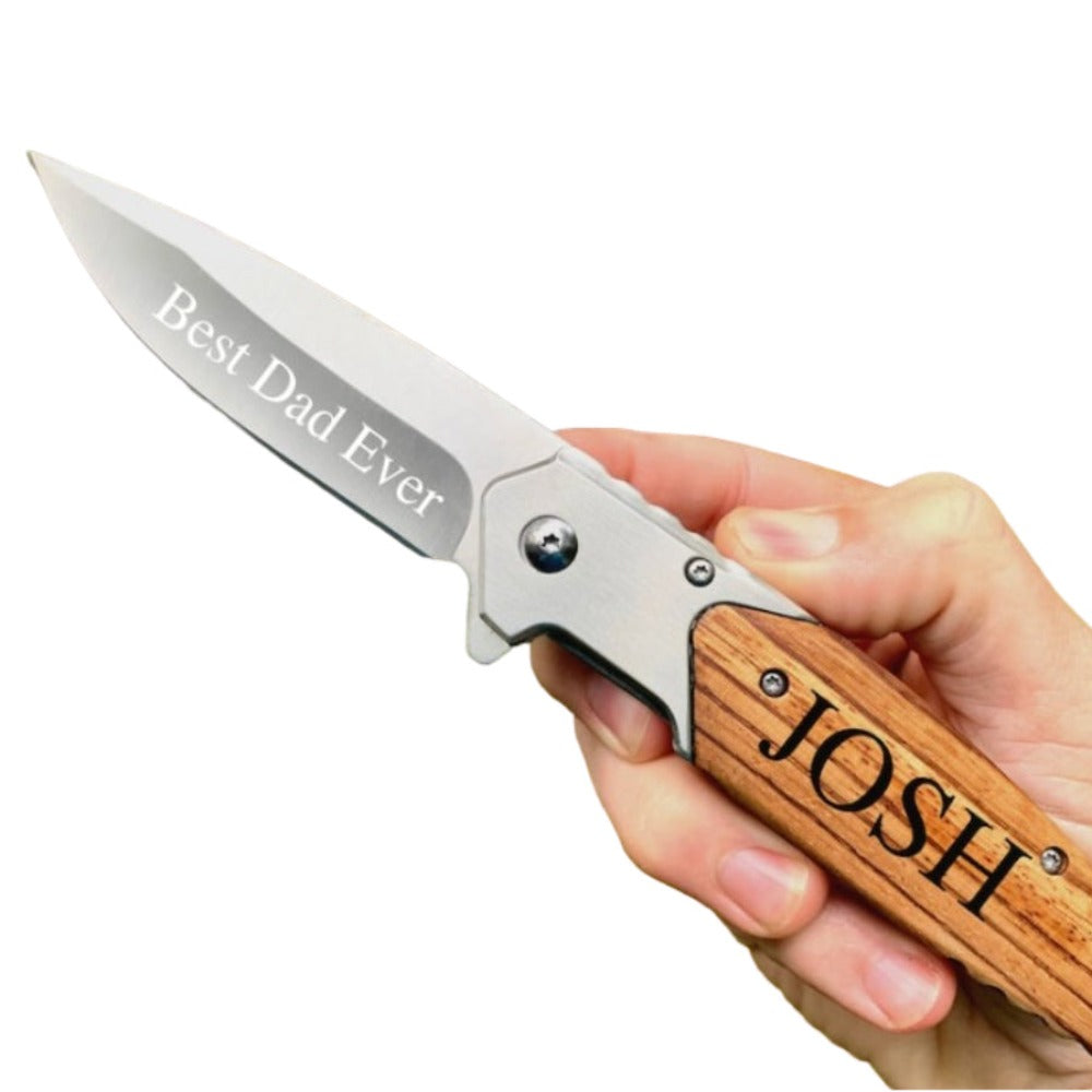 Personalized Engraved Pocket Groomsmen Knife