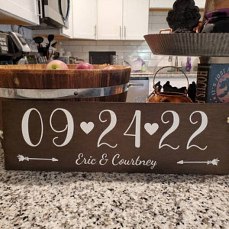 Engagement Wedding Date Sign