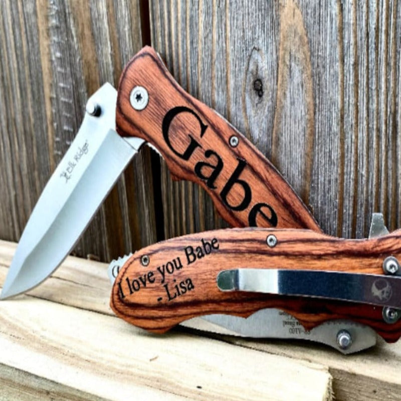 Custom Pocket Knife Groomsman Gift