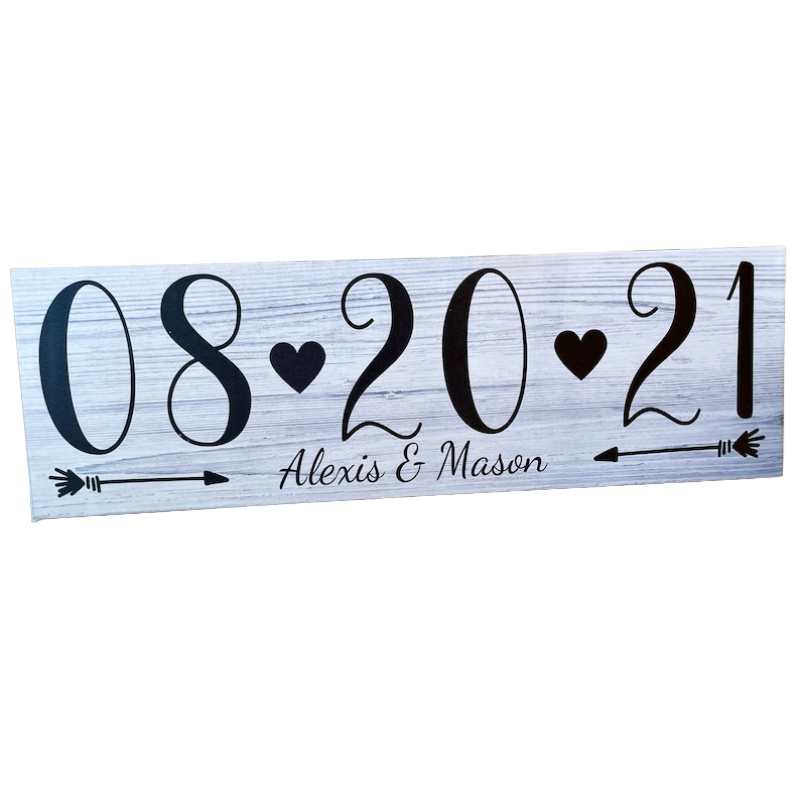 Engagement Wedding Date Sign