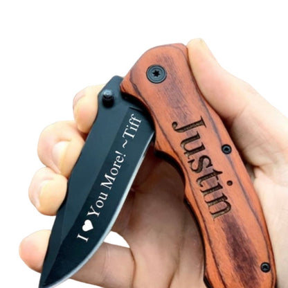 Personalized Engraved Pocket Groomsmen Knife