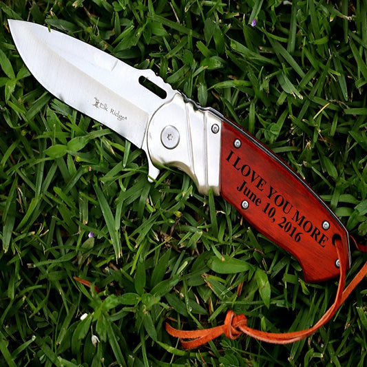 Engraved Designed Personalized Knife Gift