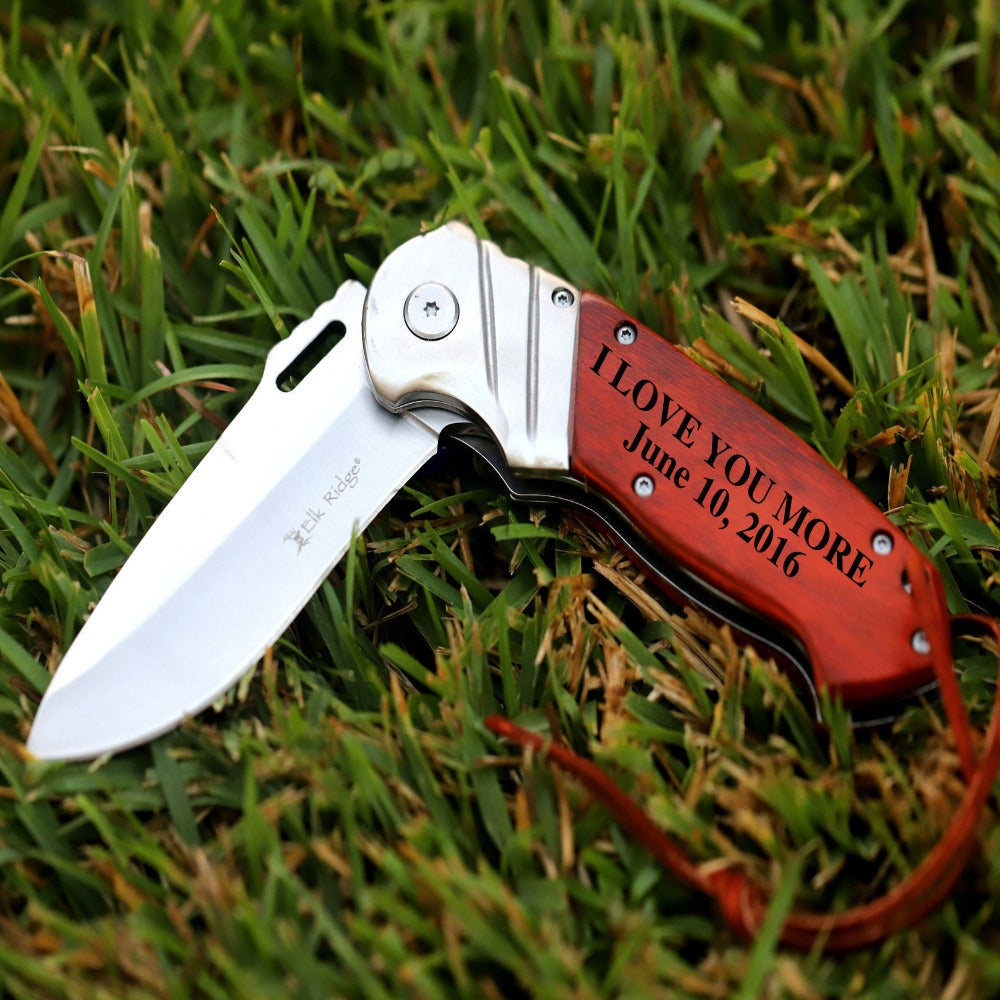 Engraved Designed Personalized Knife Gift