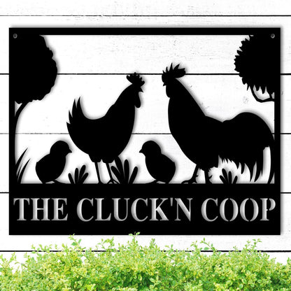 Personalized Coop Custom Metal Sign