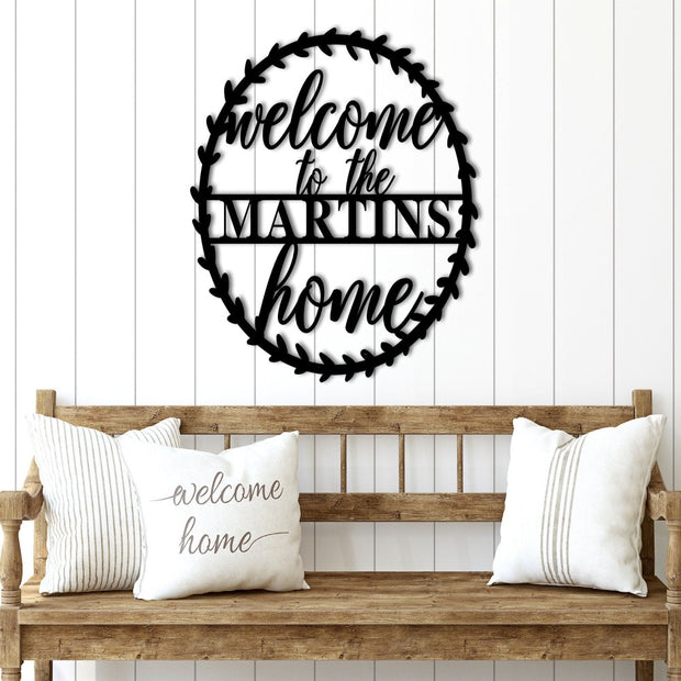 Custom Metal Welcome Personalized Front Porch