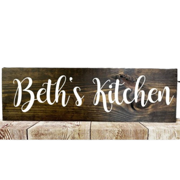 Personalized Wood Plank Sign