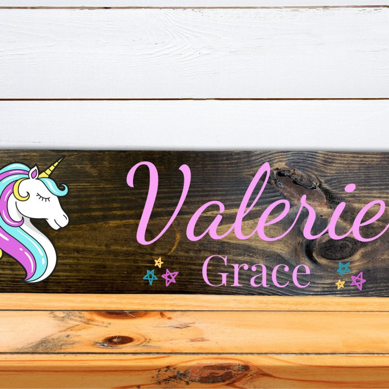 Personalized Unicorn Name Sign